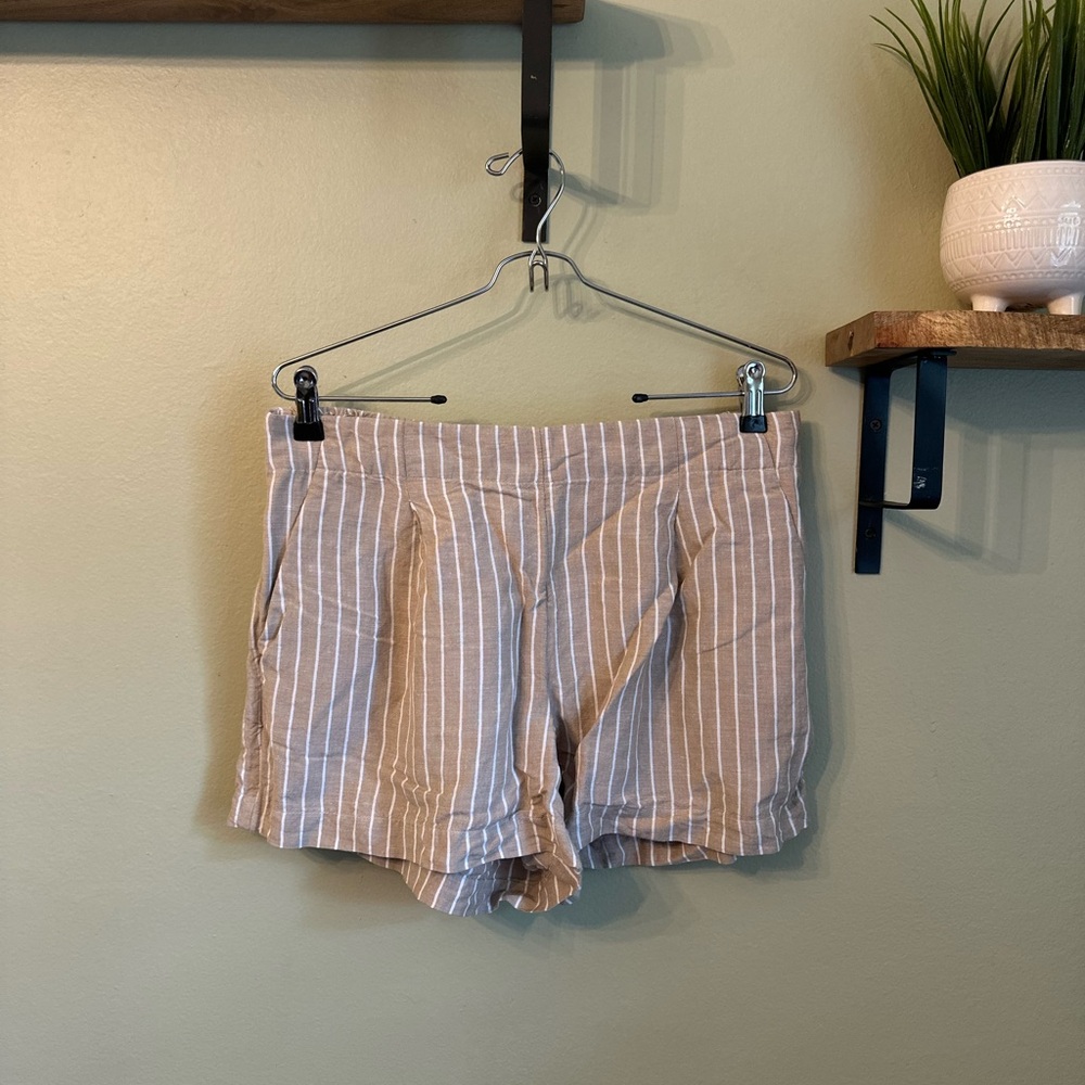Striped Tan Women's Shorts